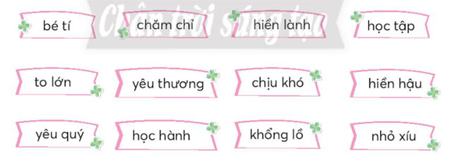 Xếp các từ ngữ