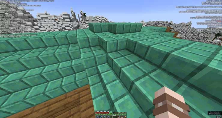 Đồng hỗ trợ xây dựng công trình trong Minecraft