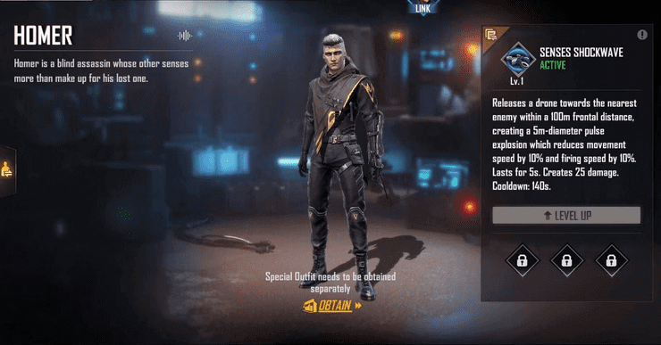 Homer trong Free Fire 