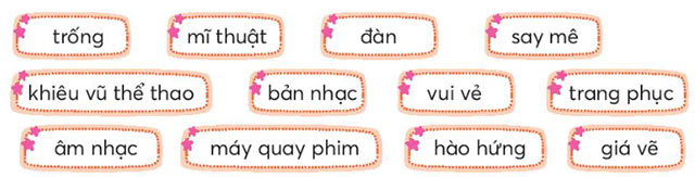 Xếp các từ ngữ