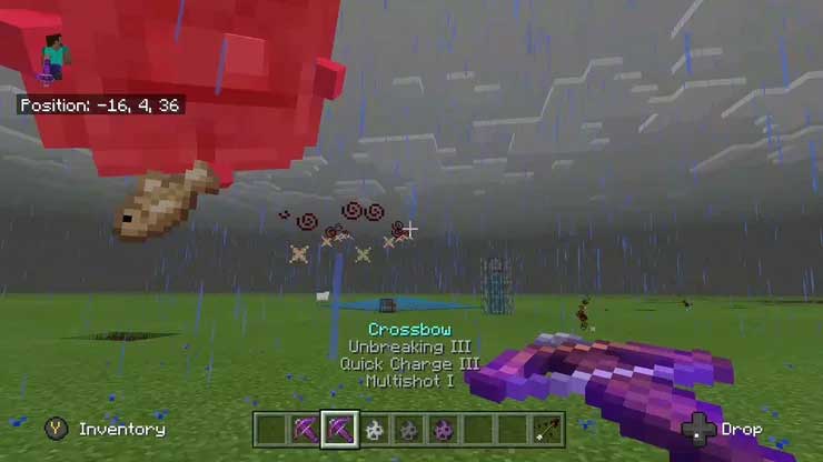 Bùa phép bắn nhiều đạn trong Minecraft