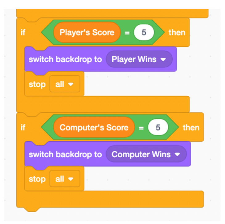 Code tính điểm số thắng cuộc trong game