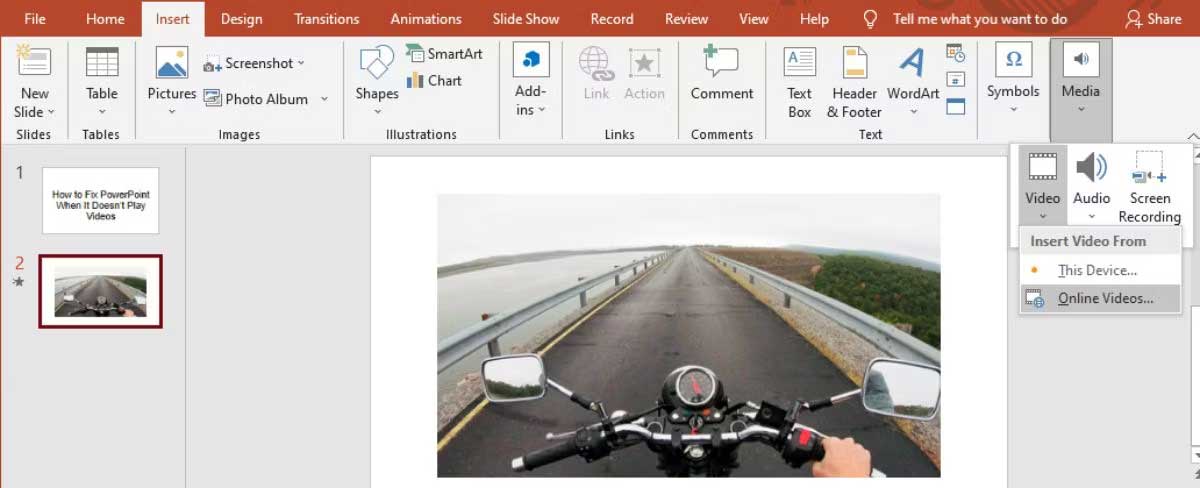 Chèn video vào PowerPoint