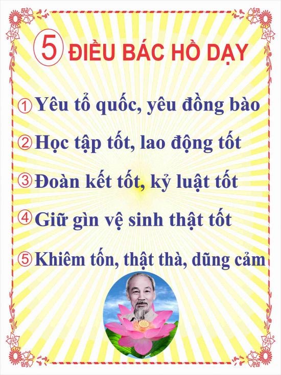5 điều Bác Hồ dạy
