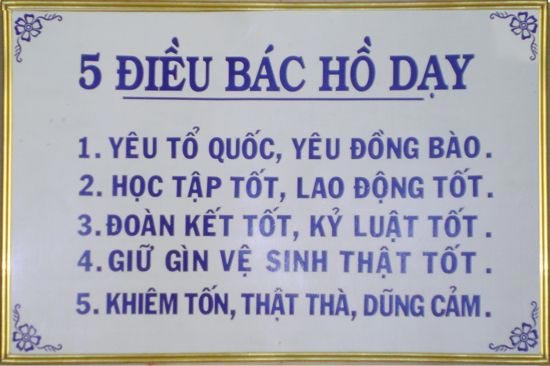 5 điều Bác Hồ dạy