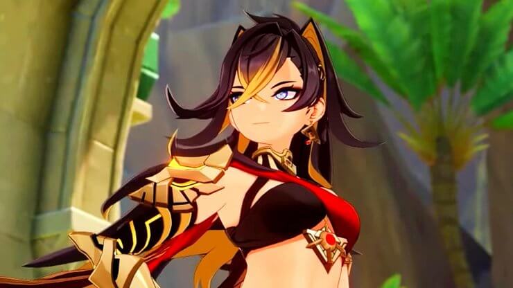 Dehya có tạo hình cá tính trong Genshin Impact