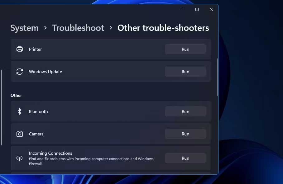 Trình khắc phục sự cố camera