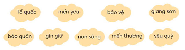 Xếp các từ ngữ