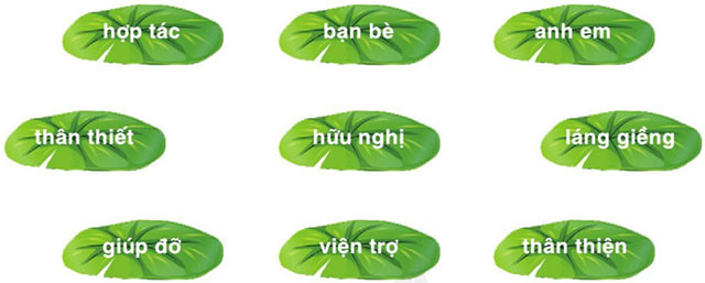 Xếp các từ ngữ