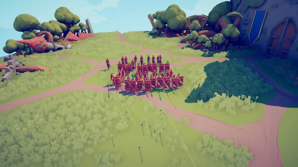 Đội hình Phalanx cung thủ trong Totally Accurate Battle Simulator 