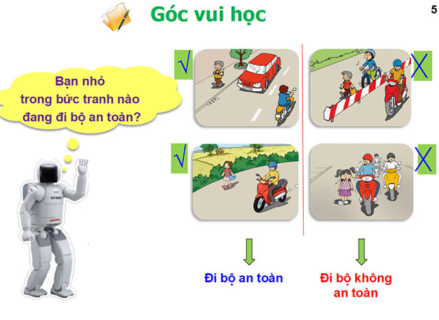 Giáo án PowerPoint An toàn giao thông lớp 4