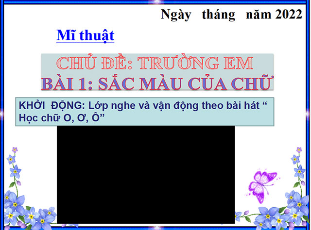 Giáo án PowerPoint Mĩ thuật 3