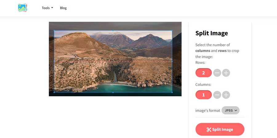 Aspose’s Split Image Tool