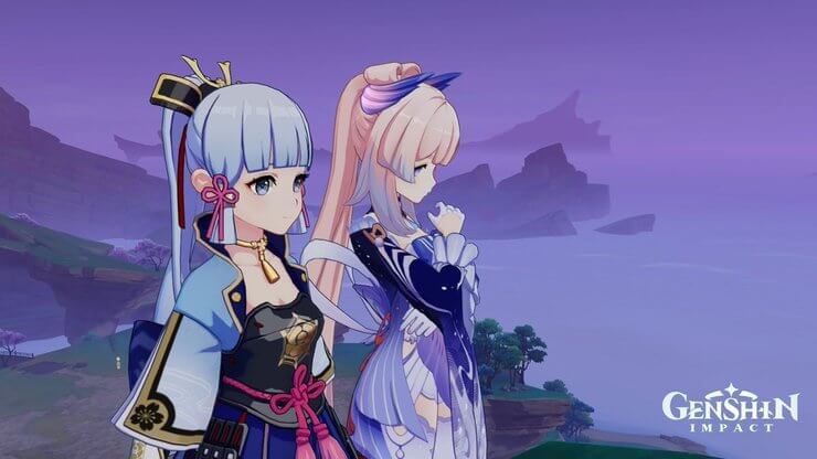 Yelan và Kokomi trong Genshin Impact