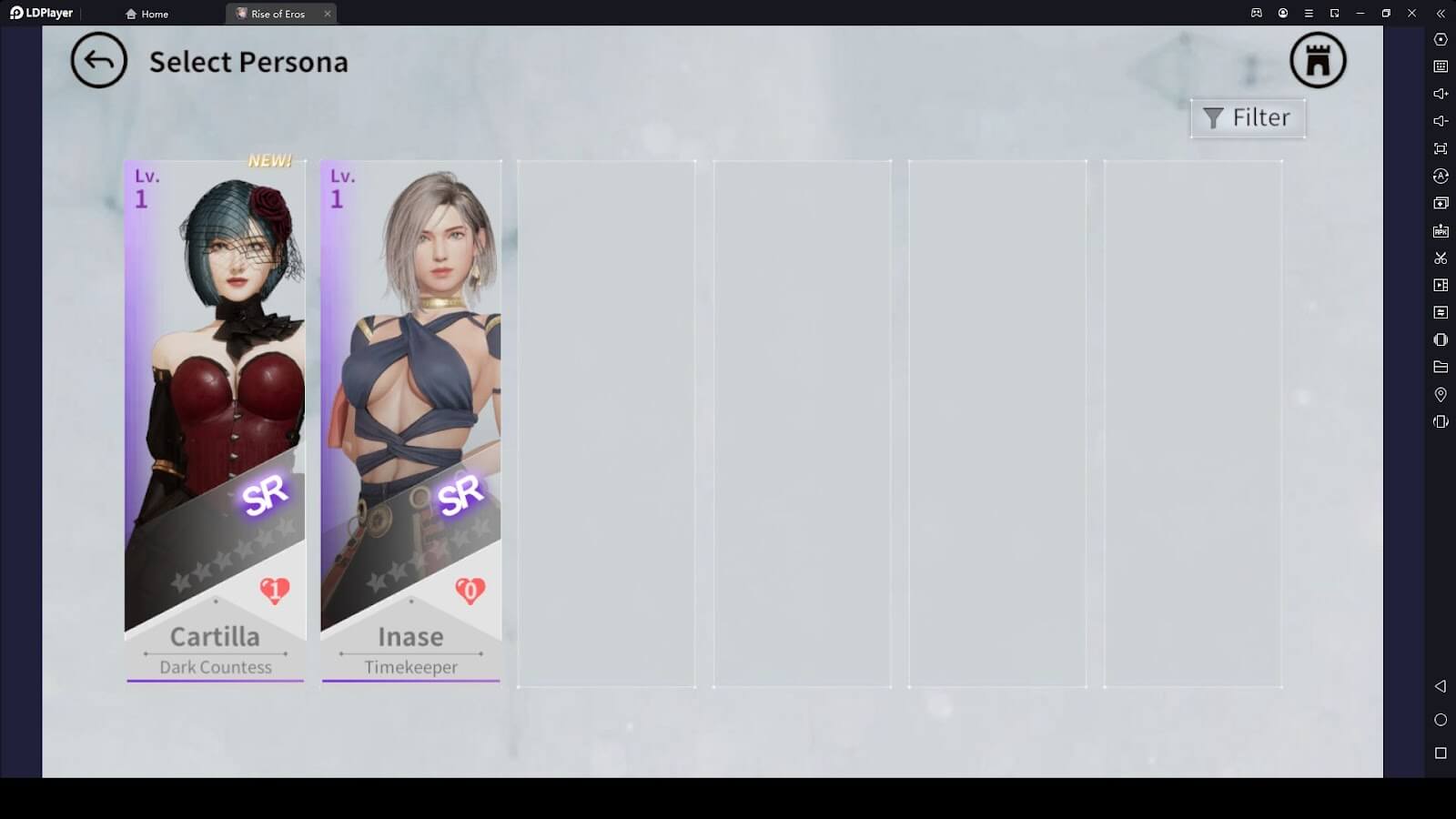 Nhân vật trong Rise of Eros