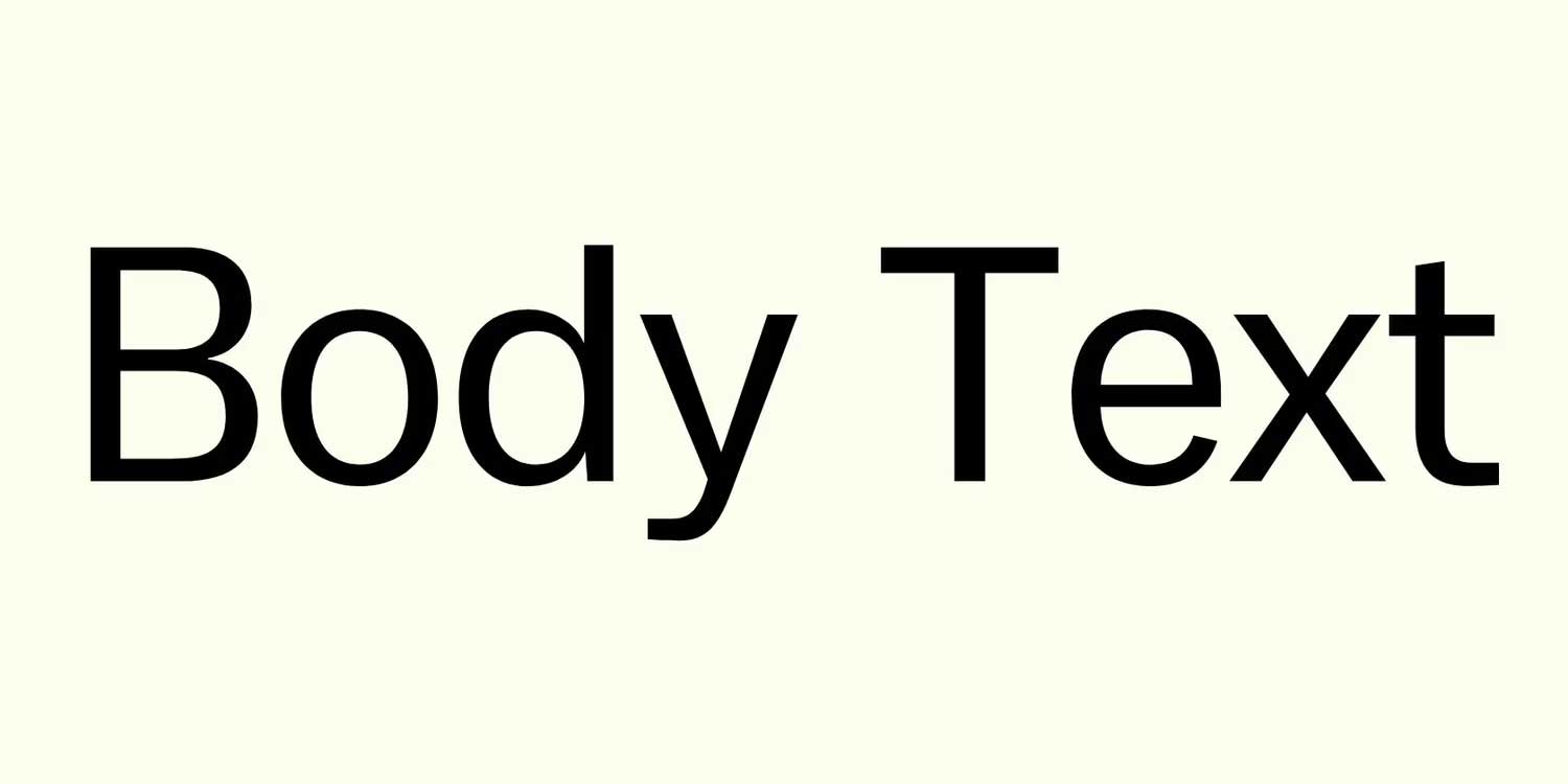 Body Text