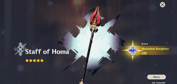 Trượng hộ ma trong Genshin Impact