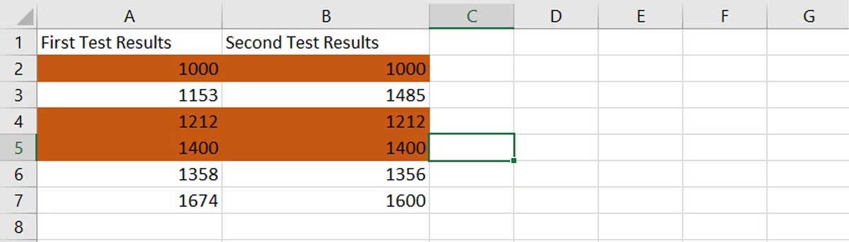 Quy tắc định dạng mới cho bảng Excel