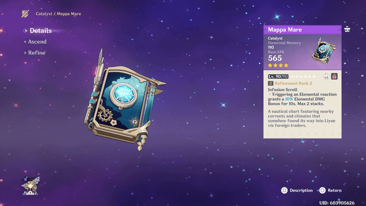 Vũ khí cho Nahida trong Genshin Impact