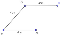 Vẽ hình thoi MNPQ