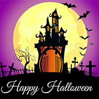 Thiệp Halloween 2024 đẹp