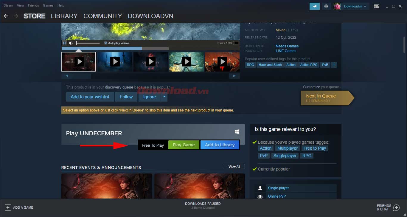 <p>Click <strong>Play Game</strong>.</p>