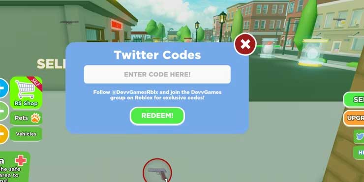 Đổi code Gun Simulator 