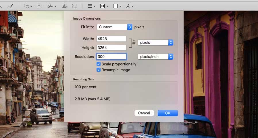 Chỉnh độ phân giải của ảnh
