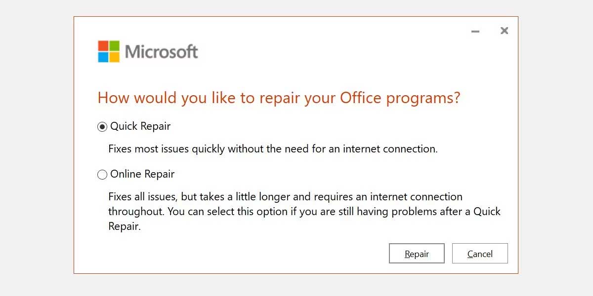 Sửa lỗi các chương trình trên Outlook