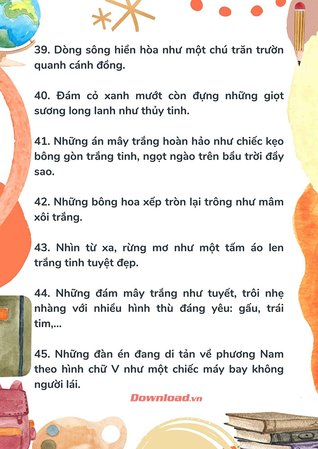 Cách làm câu so sánh trong văn miêu tả