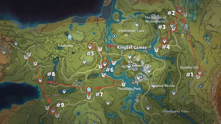 Vị trí có vật liệu thăng cấp Faruzan trong Genshin Impact