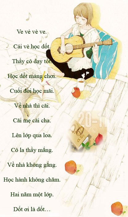 Bài vè về thầy cô 20/11 bằng hình ảnh