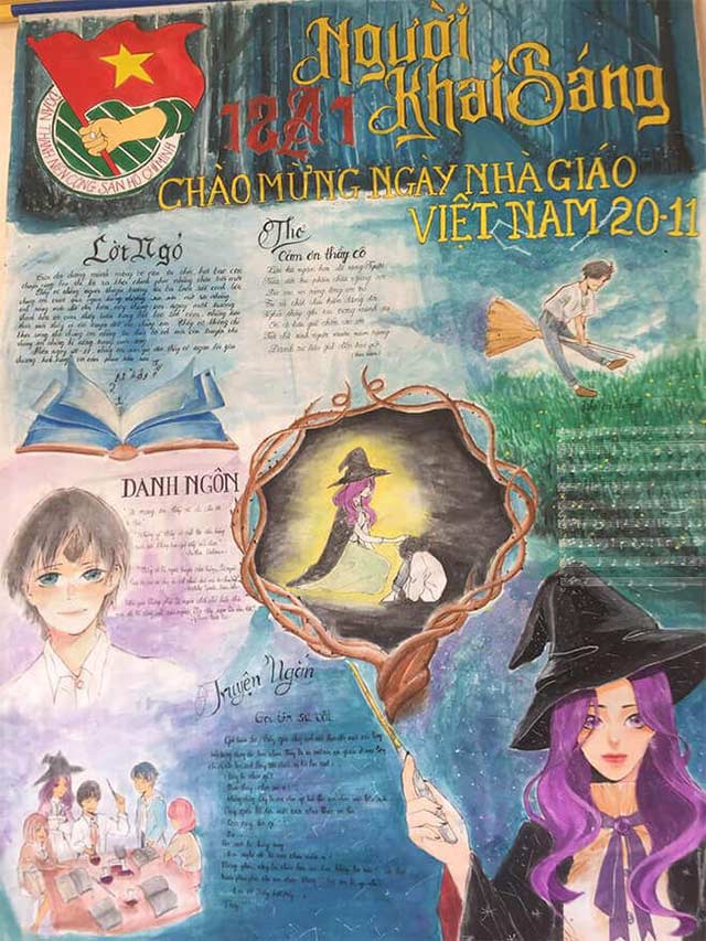 Mẫu báo tường 20/11