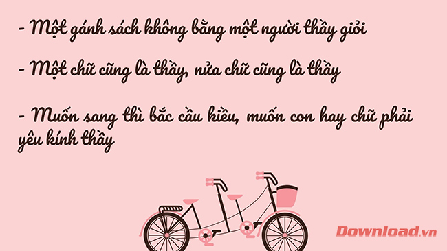 Danh ngôn về thầy cô