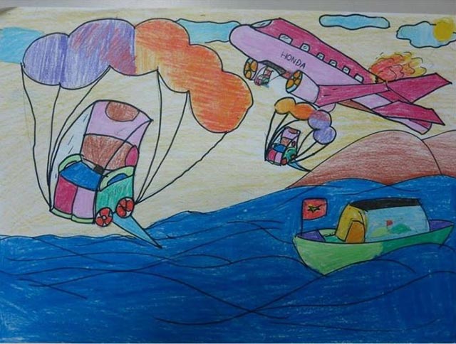 Tranh vẽ Ý tưởng trẻ thơ 2022