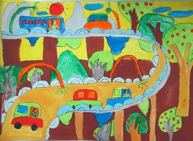 Tranh vẽ Ý tưởng trẻ thơ 2022