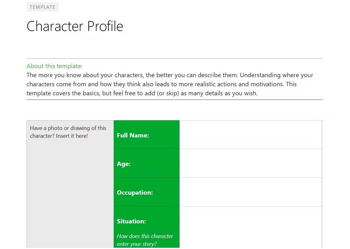 Character Profile