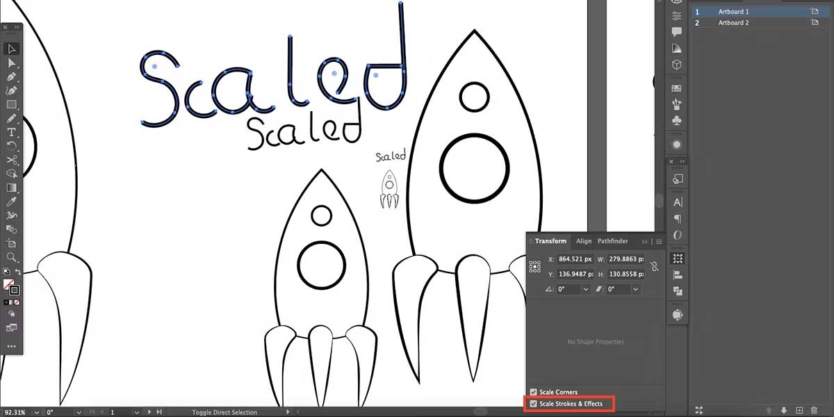  Scale Strokes & Effects 