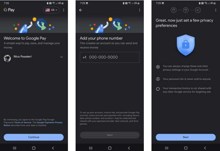 Cài đặt Google Pay