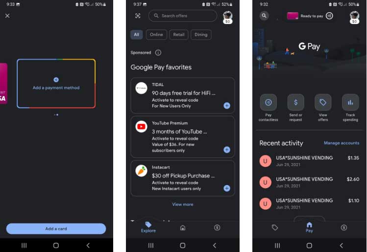 Thêm thẻ và dùng NFC trên Google Pay