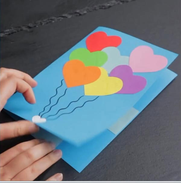 Làm thiệp 20/11 bằng giấy A4