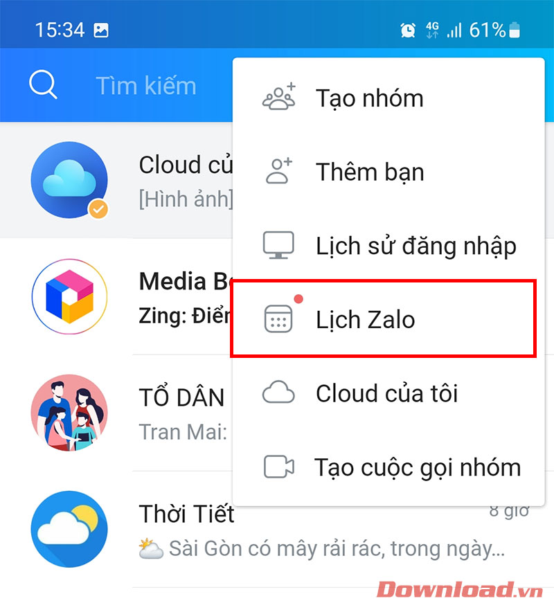  lịch thi đấu World Cup 2022 trong Zalo
