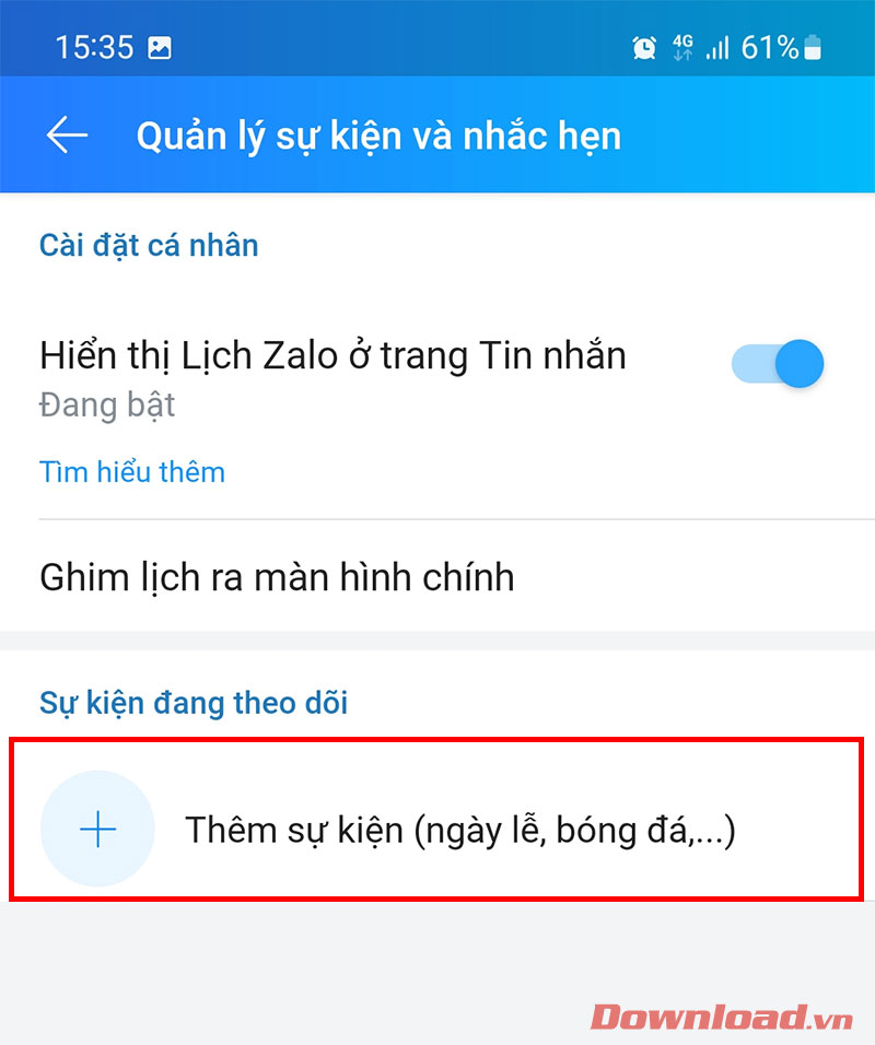  lịch thi đấu World Cup 2022 trong Zalo