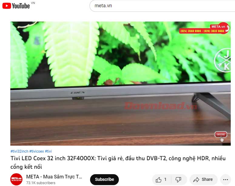 Tìm cảnh chính xác trên YouTube