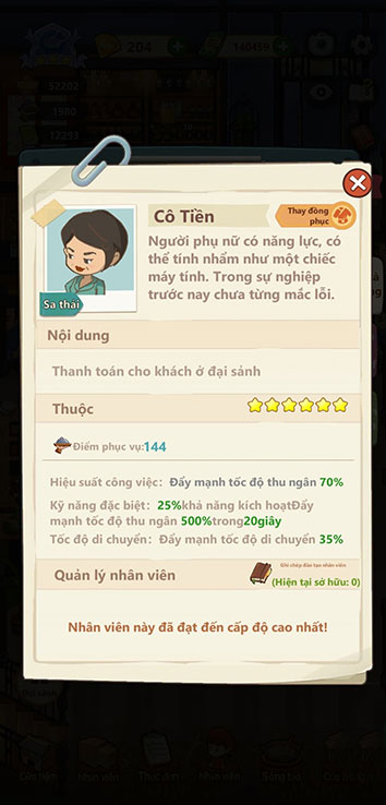 Nhân viên nhà hàng