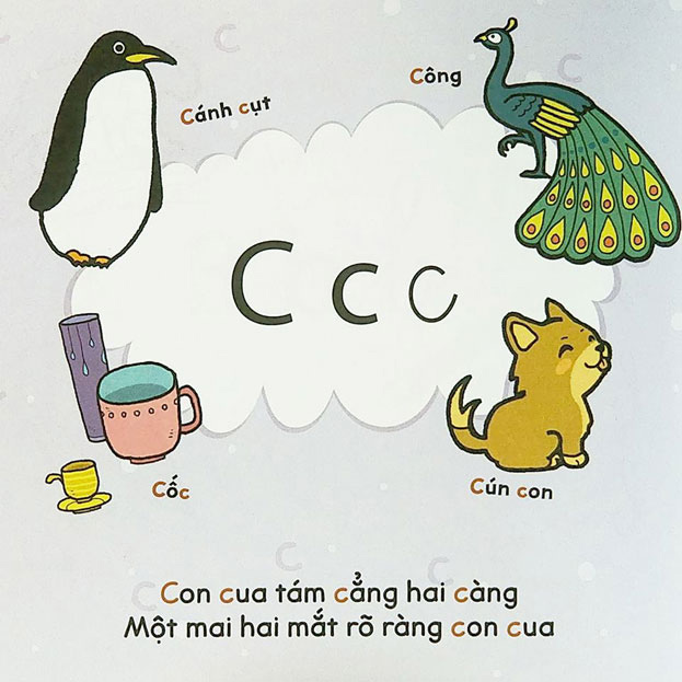 Học chữ cái qua thơ