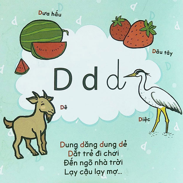 Học chữ cái qua thơ