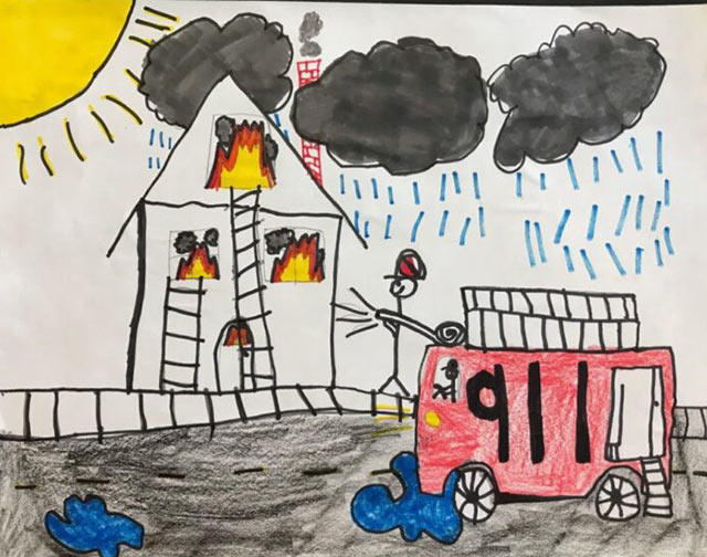 Tranh vẽ phòng chống cháy nổ