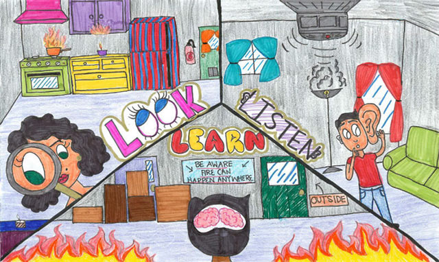 Tranh vẽ phòng chống cháy nổ
