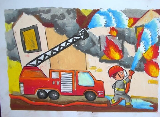 Tranh vẽ phòng chống cháy nổ